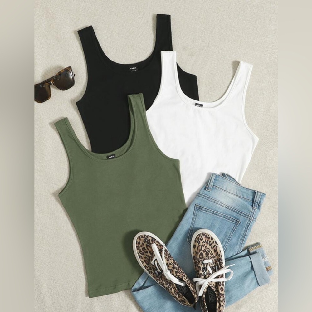 SHEIN Classic 3 Set Women's Tank Top
